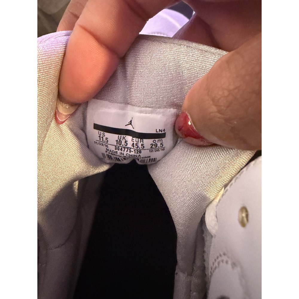 Air Jordan 7 Retro Pure Platinum White Metallic Silver 304775-120 Mens Sneakers - Picture 14 of 14